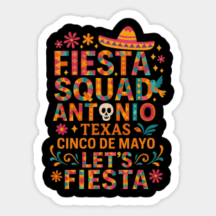 Fiesta San Antonio Texas Cinco De Mayo Mexican Sticker
